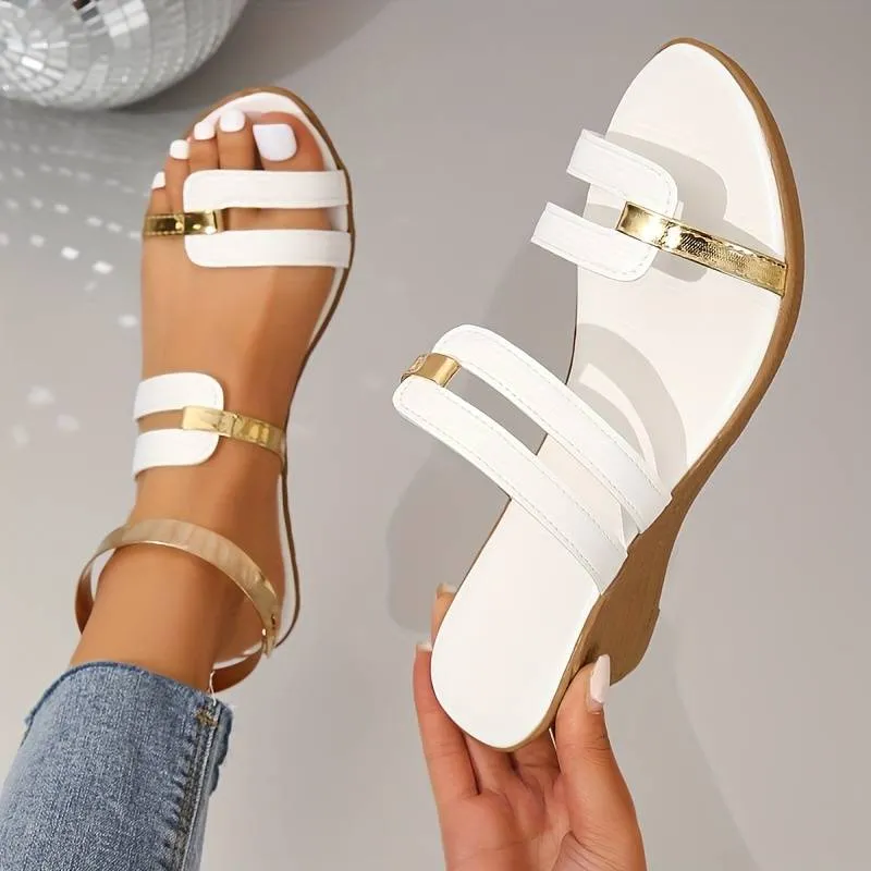 Heidi-Mode - Slipper mit weicher Sohle, lässige Keilrutsche